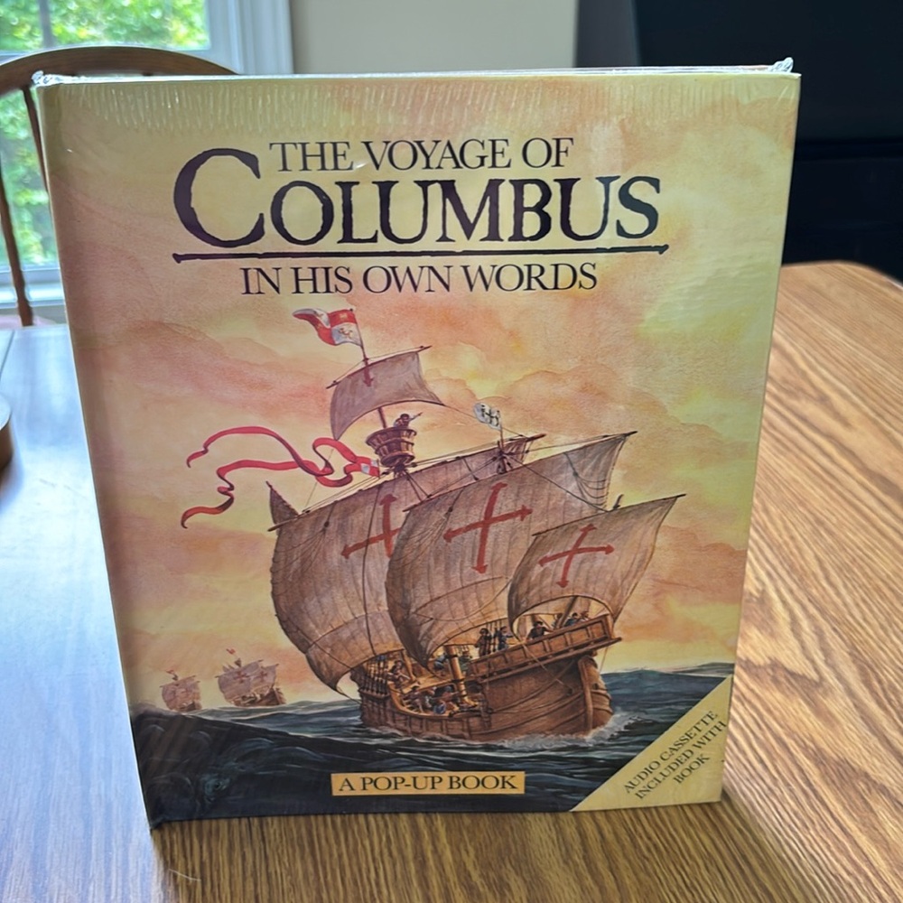 The Voyage of Columbus In His Own Words History Pop-up Book Cassette Sears 1991